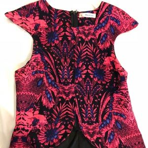 Mika & Gala pink & purt colorful patterned croptop